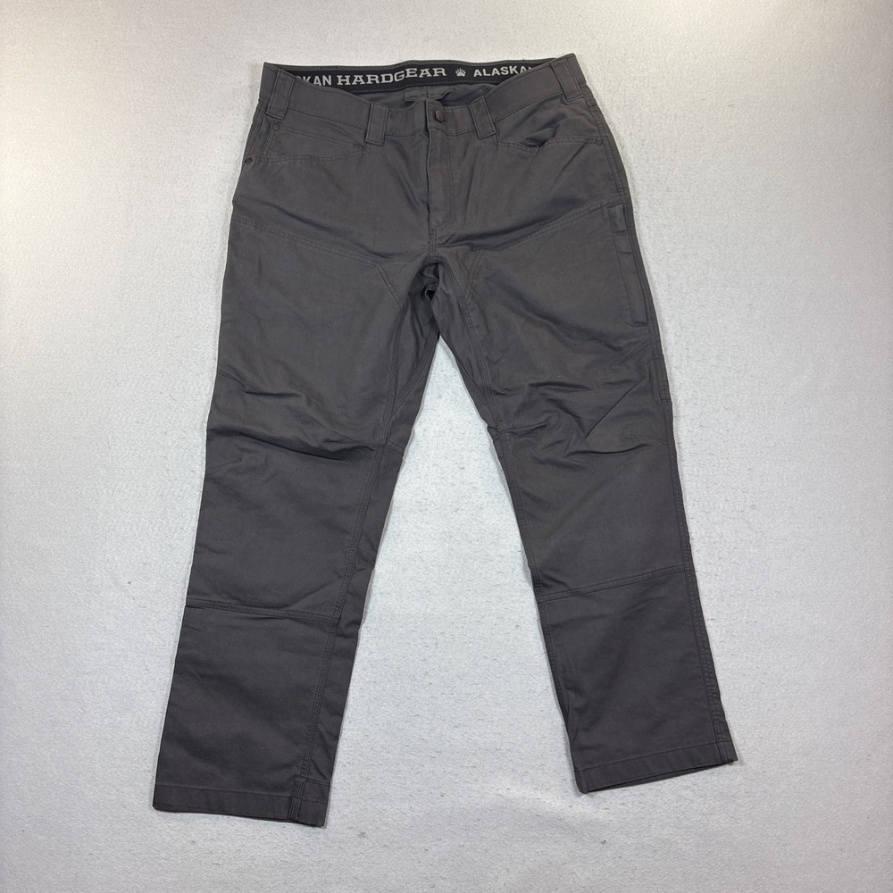 Alaskan Hardgear Pants Mens 38x30 Black Khaki Slim Fit Duluth Trading Co